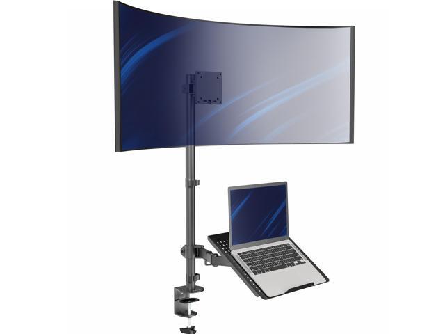 VIVO Laptop & Ultrawide Monitor Mount Extra Tall Adjustable Stand fits 1 Screen up to 49'