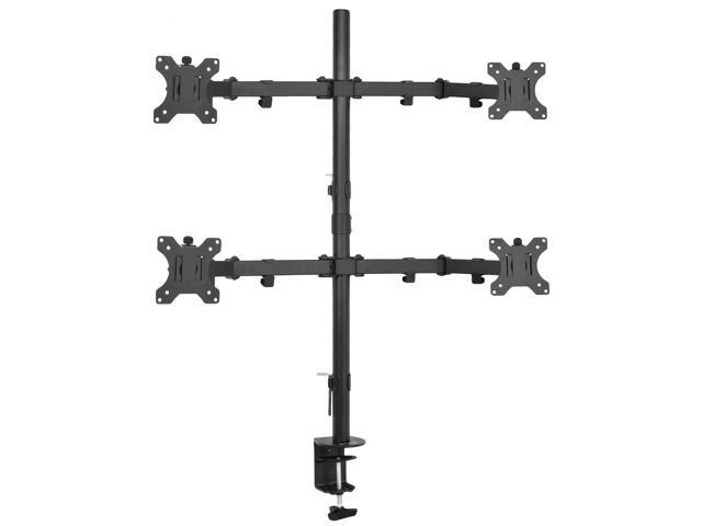 VIVO Quad Monitor Desk Mount Adjustable Stand Heavy Duty for 4 Screens up to 30'