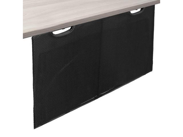 VIVO Black Under Desk Privacy & Cable Management Sleeve Panel 30' Kit