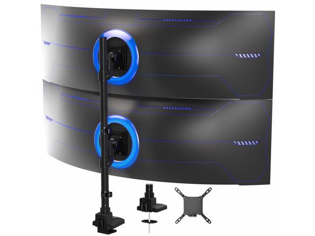 VIVO Dual Vertically Stacked Ultra-Wide Monitor Desk Mount for up to 57' Screens