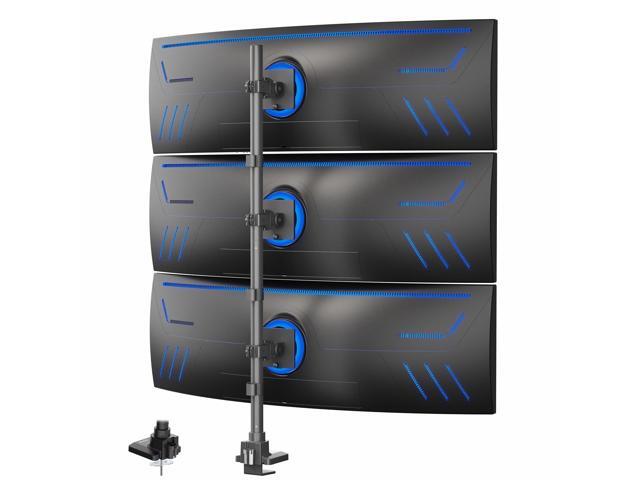 VIVO Triple Ultrawide Stacked Monitor Extra Tall Desk Mount, 3 Screens up to 49'