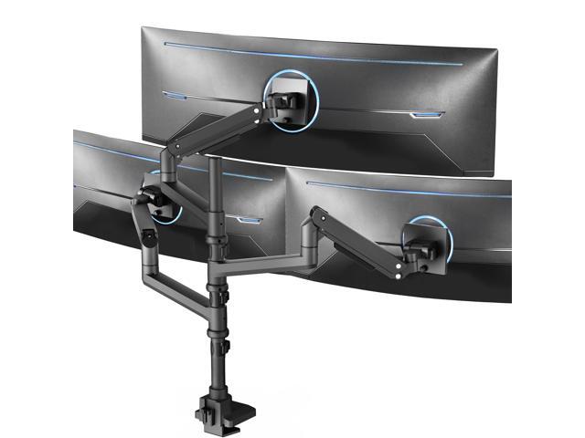 VIVO Pneumatic Triple Ultrawide Computer Monitor Desk Mount for Screens upto 49'