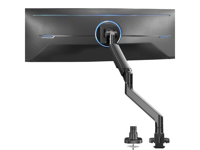 VIVO Black Pneumatic Arm Single Ultrawide Computer Monitor Desk Mount