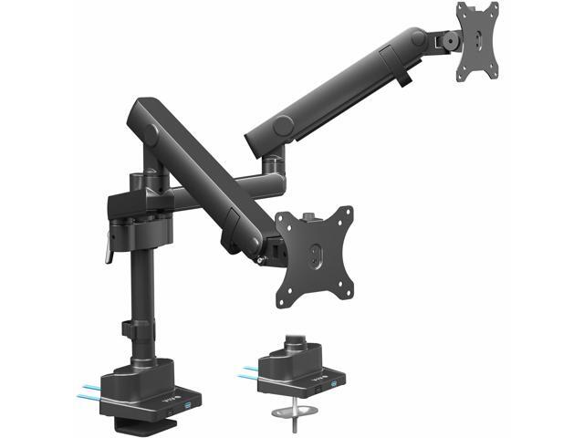 VIVO Premium Aluminum Full Motion Dual Monitor Arm Desk Mount Stand w/ USB Ports