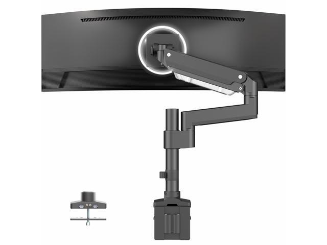 VIVO Single Monitor Stand Desk Mount Arm w/ USB Ports, Fits Ultrawides up to 49'