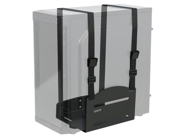 VIVO Universal PC Adjustable Wall Mount Steel Bracket Computer Case Strap Holder