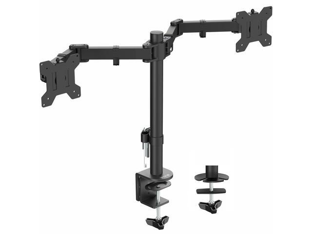 VIVO Full Motion Dual VESA Monitor Desk Mount Double Arm Joint Screens up to 34'