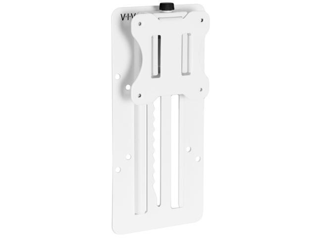 VIVO White Height Adjustable VESA Adapter Bracket Kit for Individual Monitor