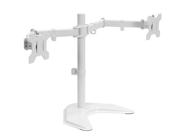 VIVO White Dual Monitor Articulating Desk Stand Mount, Fits Up to 32' Screens