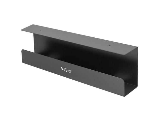 VIVO Black Under Desk 17' Cable Management Tray, Wire Organizer, Cord Holder