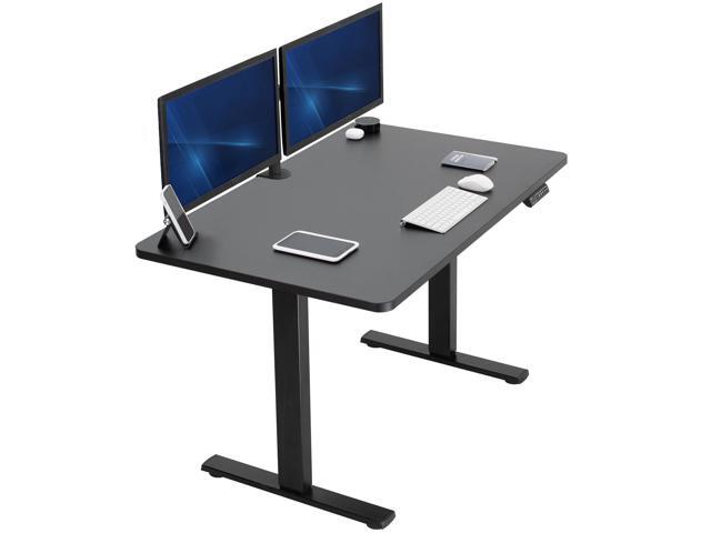 VIVO Electric 48' x 30' Stand Up Desk / Black Table Top, Black Frame