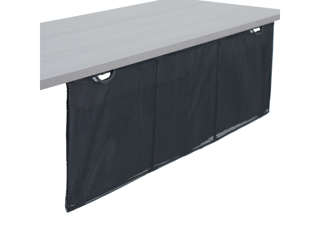 VIVO Black Under Desk Privacy & Cable Management Sleeve Panel 48' Kit