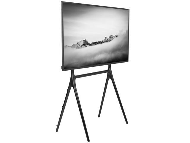 VIVO Black Easel Studio TV Adjustable Floor Stand Mounts 49' to 70' Screens