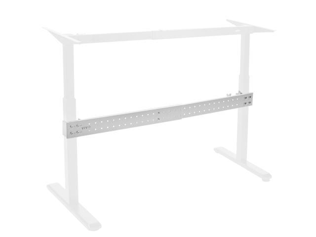 VIVO White Universal Steel Clamp-on Desk Stabilizer Bar, Bracket Support System