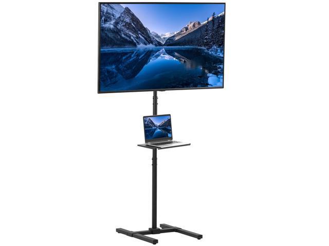 VIVO Extra Tall TV Floor Stand for 13' to 50' Screens, Height Adjustable Mount with Shelf