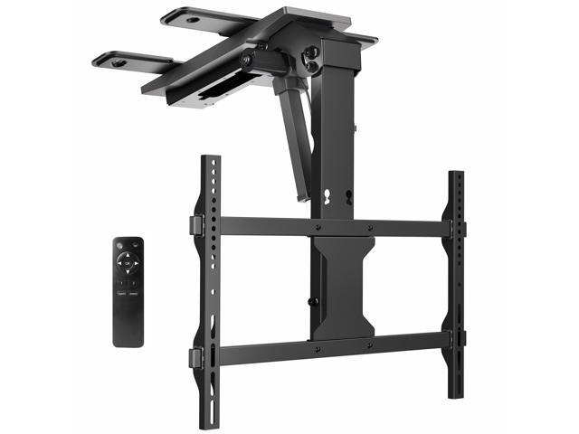 VIVO Black Electric Flip Down Ceiling TV Mount for 37 to 70 inch Screens