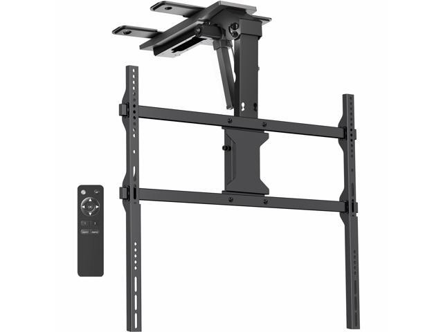 VIVO Black Electric Flip Down Ceiling TV Mount for 37 to 86 inch Screens
