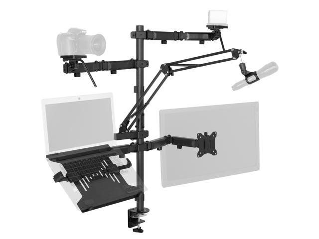 VIVO Black All-In-One Livestream Desk Mount, 17' to 32' Monitor, Laptop, Camera
