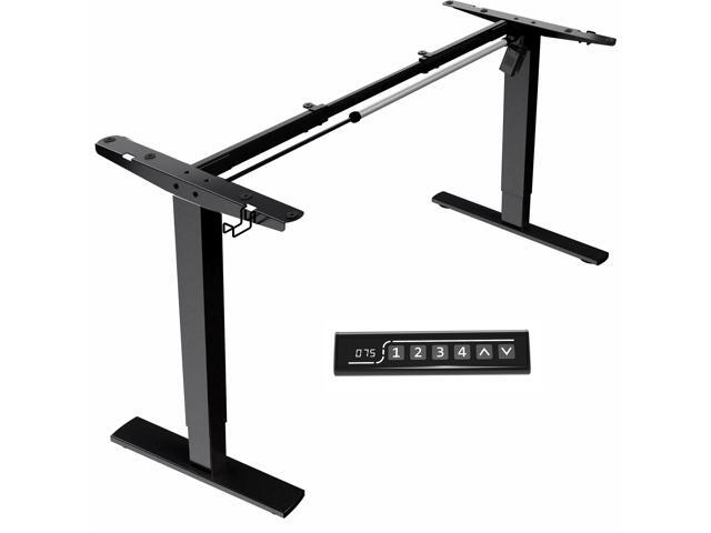 VIVO Black Electric Stand Up Desk Frame, Single Motor Standing Adjustable Base