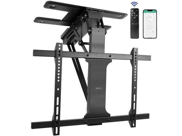 VIVO Black Electric Swivel Flip Down Ceiling TV Mount for 32' to 70' Screen