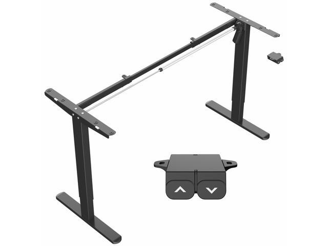 VIVO Black Electric Stand Up Desk Frame, Single Motor Standing Adjustable Base