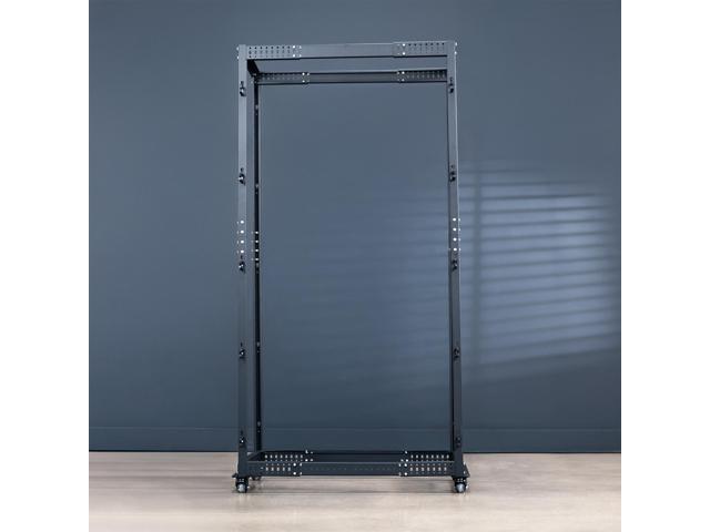 VIVO 42U Open Frame Adjustable Server Rack, 4 Post Mobile Data Holder