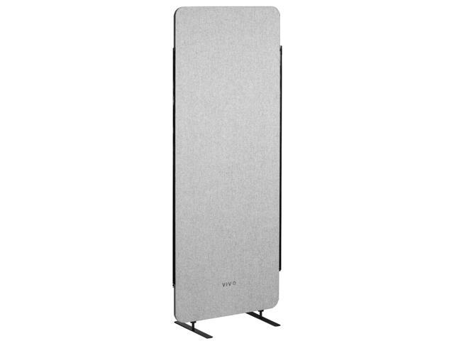 VIVO Gray 24 x 66 inch Privacy Panel Office Partition, Cubicle Room Divider