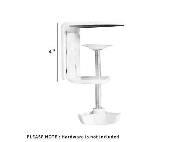 VIVO White Heavy Duty Desk Clamp for Computer Monitor Mount, Sturdy 4' C-clamp