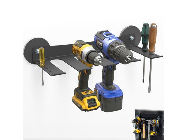VIVO Magnetic Heavy-Duty Utility Storage Rack Shelf with 9 Screwdriver Holders