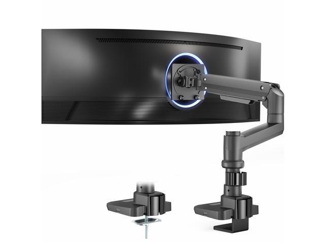 Single Ultra Wide Monitor Pneumatic Spring Desk Mount Stand, Max VESA 100x100