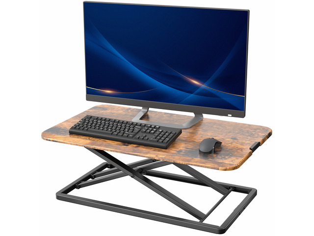 VIVO Economy Height Adjustable 29' Standing Desk Sit Stand Desktop Monitor Riser