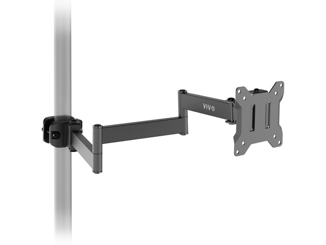 VIVO Long Arm Monitor Pole Mount Monitor Arm VESA Plate, Fits 17'-32' Screens