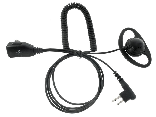 D-Shape Ear Piece 2-Wire Headset: Motorola CLS1410 & CLS1100: 56517, PMLN5001