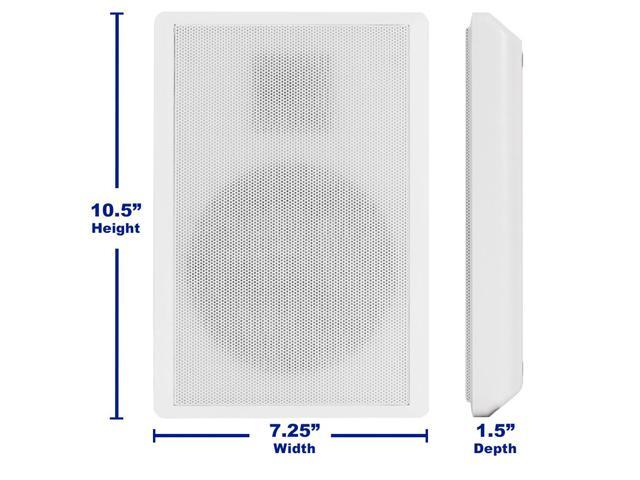 Acoustic Audio SLM1W Mountable On Wall Slim Speakers Home Theater Wired Pair Pack - image 3