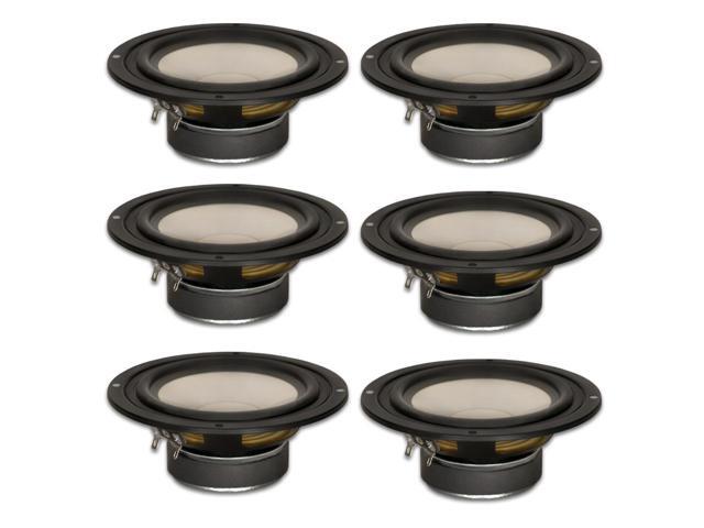 6 Goldwood Sound GW-S525/8 Poly Cone 5.25' Woofers 130 Watts each 8ohm Replacement Speakers
