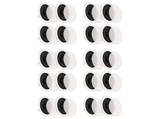 Theater Solutions CS8C In Ceiling 8' Speakers Surround Sound Home Theater 10 Pair Pack 10CS8C