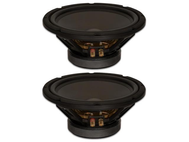 2 Goldwood Sound GW-10PC-8 Heavy Duty 8ohm 10 Woofers 400 Watts each Replacement Speakers