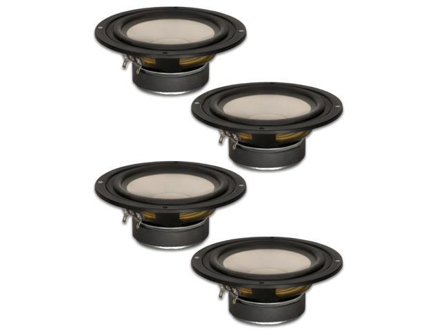 4 Goldwood Sound GW-S525/4 Poly Cone 5.25' Woofers 130 Watts each 4ohm Replacement Speakers