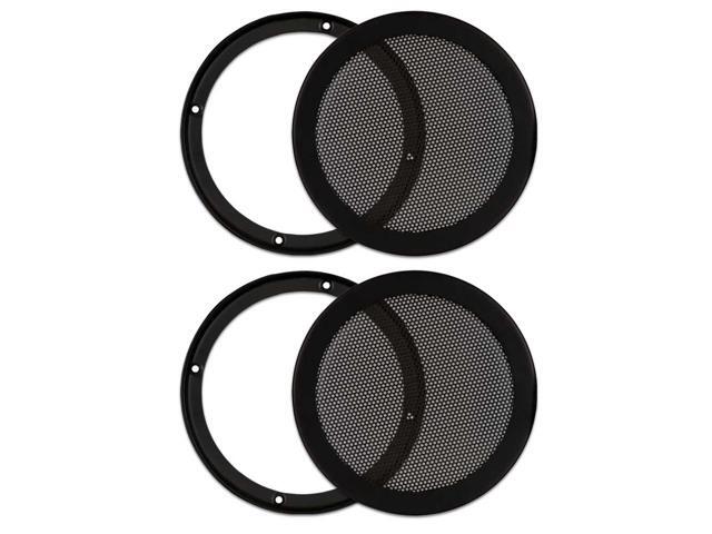 2 Goldwood Sound SG-M6 Heavy Duty Steel Mesh Snap On Woofer Grills for 6.5' Speakers