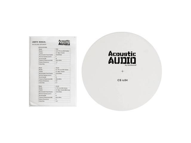 Acoustic Audio CSic84 Frameless 8 In Ceiling 5 Speaker Set 3 Way Home Theater Speakers - image 7