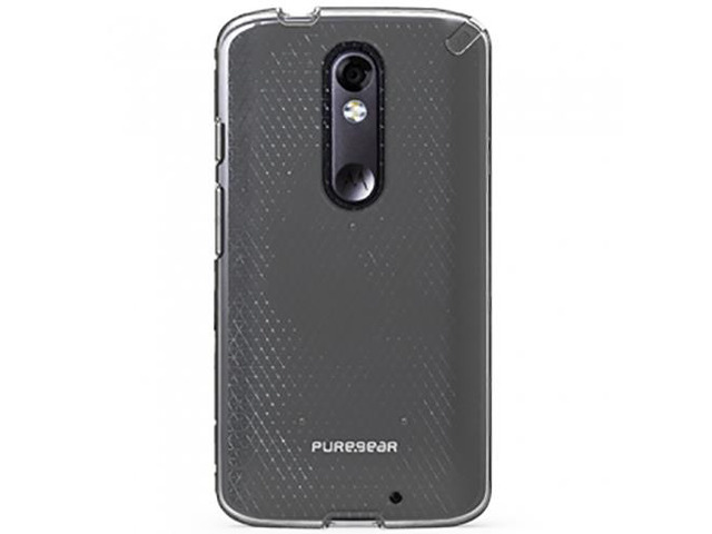 PUREGEAR SLIM SHELL CLEAR CASE COVER FOR VERIZON MOTOROLA DROID TURBO 2 XT1585