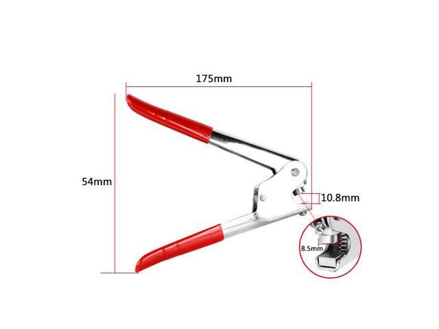 ELECALL Red Plastic Coated Handle Lead Seal Sealing Pliers Calipers 165mm EAS