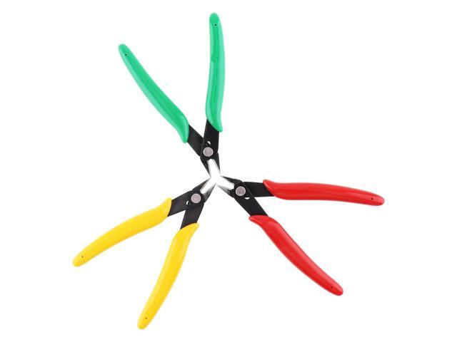 Multifunctional High-carbon Steel Diagonal Pliers Electronic Cutting Pliers with Rubber Handle for Copper Wire / Plastic Burr Edge - Green