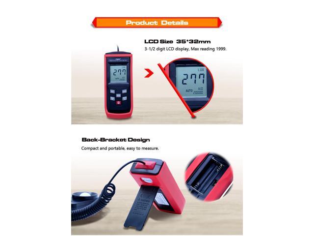 TASI TA8133 200,000Lux Digital LCD Pocket Light Meter,tachometer luxmeter Lux/FC Measure Tester tachometer luxmeter