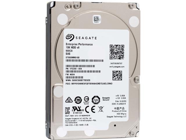 Seagate Enterprise Performance 10K HDD 900GB 512n SAS 12Gb/s 128MB Cache 2.5-Inch Hard Drive (ST900MM0168)