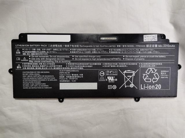 FPB0340S FPCBP536 14.4V 3490mAh 50Wh Li-ion Battery for Fujitsu LifeBook U937 U938 Series 12 Month Warranty