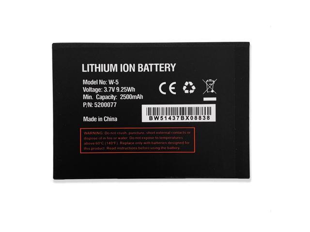 3-Pack W-5 2500mAh 9.25Wh Battery for Netgear AirCard 770S 771S 782S AT & T Unite Replaces 2500031 2500060 Grade A Cells 12-Month Warranty