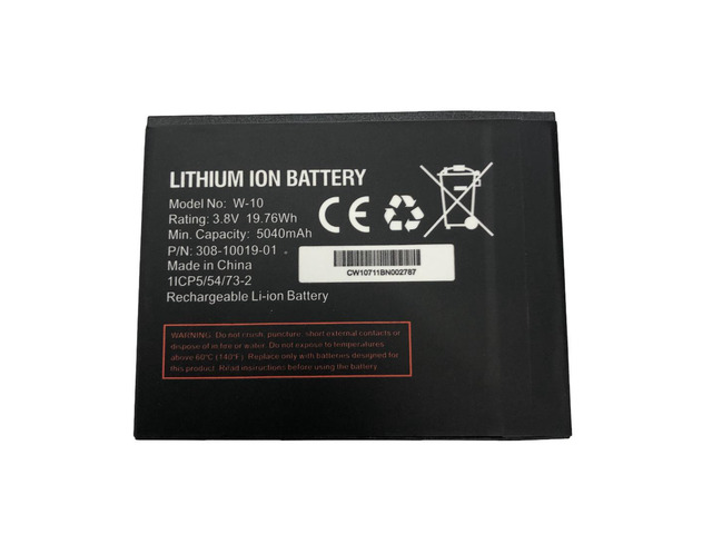 New W-10 5040mAh 3.8V Battery for Netgear Nighthawk M1 MR1100 M2 MR2100 Replaces 308-10019-01 W-10a Grade A Cells 12-Month Warranty