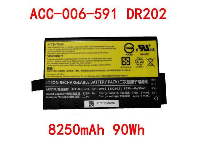 New ACC-006-591 84Wh 10.8V 9-Cell Li-ion Battery for Philips IntelliVue MP50 MP60 DT590 DT592 Getac X500 Replaces DR202 M4605A Grade A Cells
