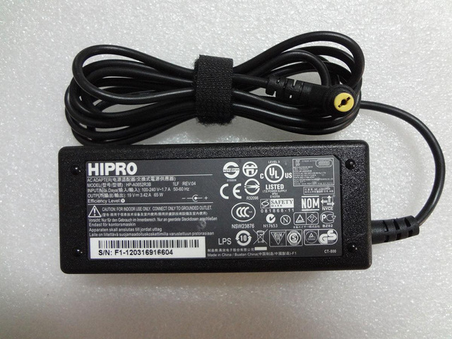 OEM Original HIPRO 65W HP-A0652R3B for Acer Aspire 1640 3600 3680 AC Adapter